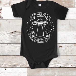 Xfiles inspired UFO Baby Onsie