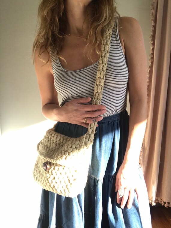 Crochet/macramé/woven bag
