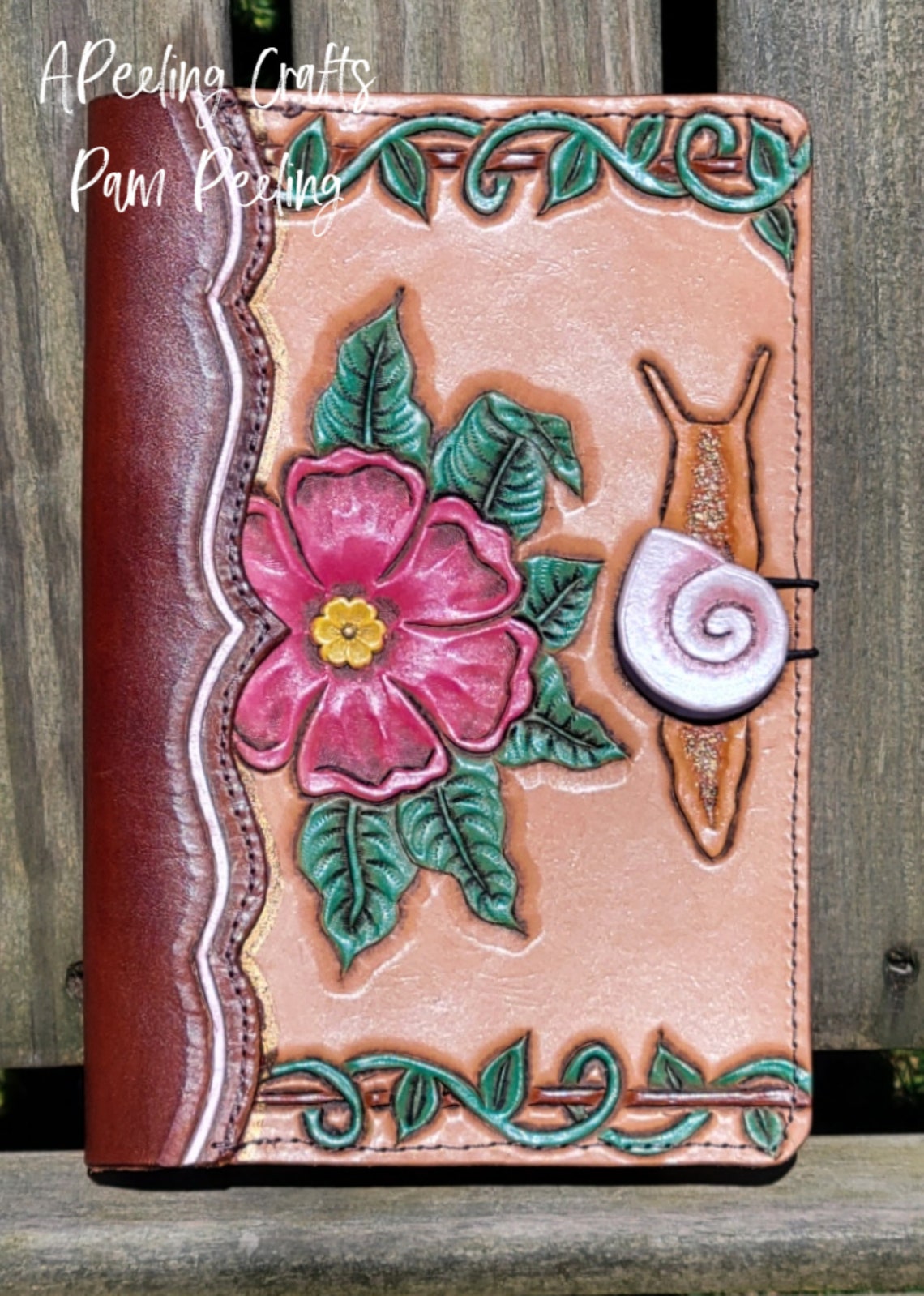 Hand Tooled Leather Journal Cover - Etsy