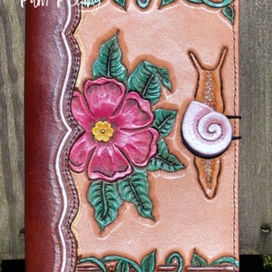 Hand Tooled Leather Journal Cover