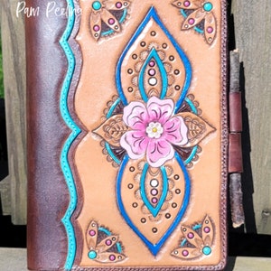 Hand Tooled Leather Journal Cover