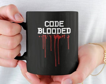 Code-Blooded Software Developer Mug: Funny Programmer Gift