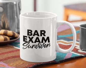 Lawyer Funny Coffee Mug - Bar Exam Survivor