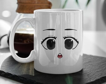 Cool Face Roblox Girl Premium Quality Gamer Gift Mug 