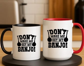 Funny Banjo Player Coffee Mug: Bluegrass Musician Gift