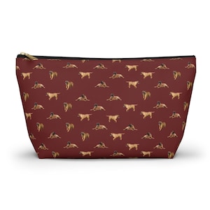 Bullmastiff Dog Accessory Pouch, Dog Lover Cosmetic Bag, Custom Background & Zipper, Toiletry Bag, Travel Organizer for Bullmastiff Fans