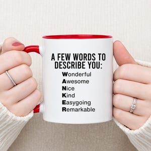Funny Wanker Acronym Mug – Rude Gag Gift for Him, Brother, Friend, Coworker | Inappropriate Birthday or Christmas Mug, Custom Option