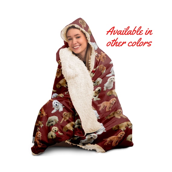 Goldendoodle Hooded Blanket Goldendoodle Hooded Blanket