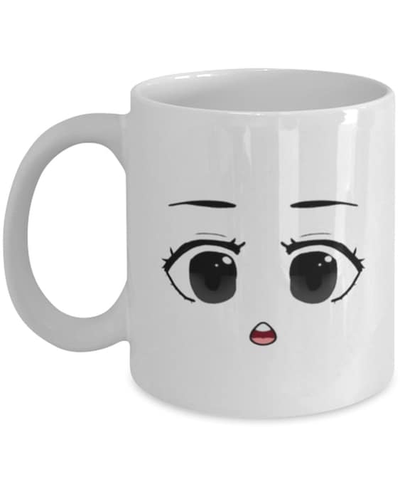 yanmu Roblox Woman Face Mug Funny Girl Cute Gamer Birthday Gift