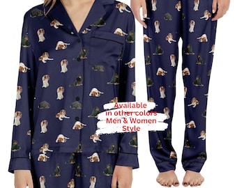 Cavalier King Dog Pajama Set For Women And Men, Sleepwear Dog Lover Gift, Dog Loungewear For Her,  For him, Comfy Couples Pyjamas