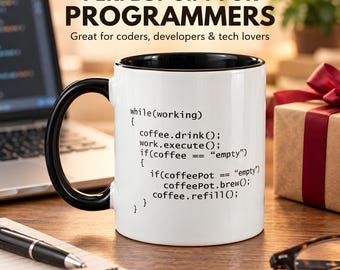 C++ Programmer Mug, Funny Coding Coffee Cup, Software Developer Gift, Computer Science Geek Gift