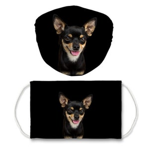 Chihuahua Face Mask Chihuahua Print Face Mask Chihuahua Mask | Etsy