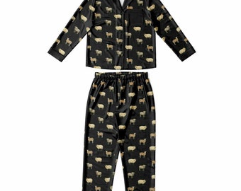 Pijama de oveja: ropa de dormir de satén, regalo cómodo para
