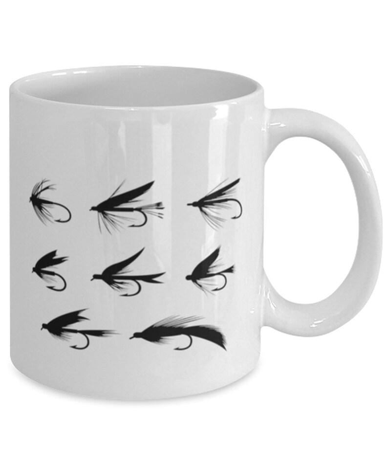 Fly Fishing Lures Coffee Mug Fishing Lures Fly Fishing Etsy