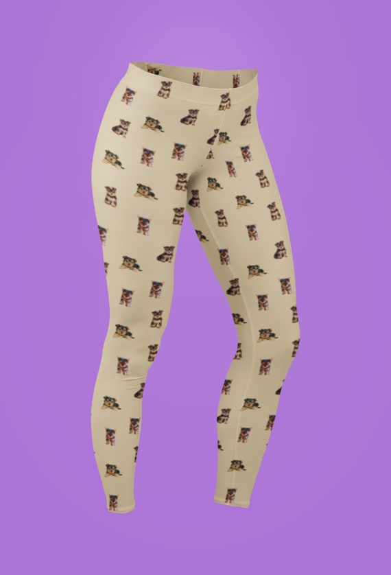 Purple Yorkie Leggings Purple Yorkie Leggings