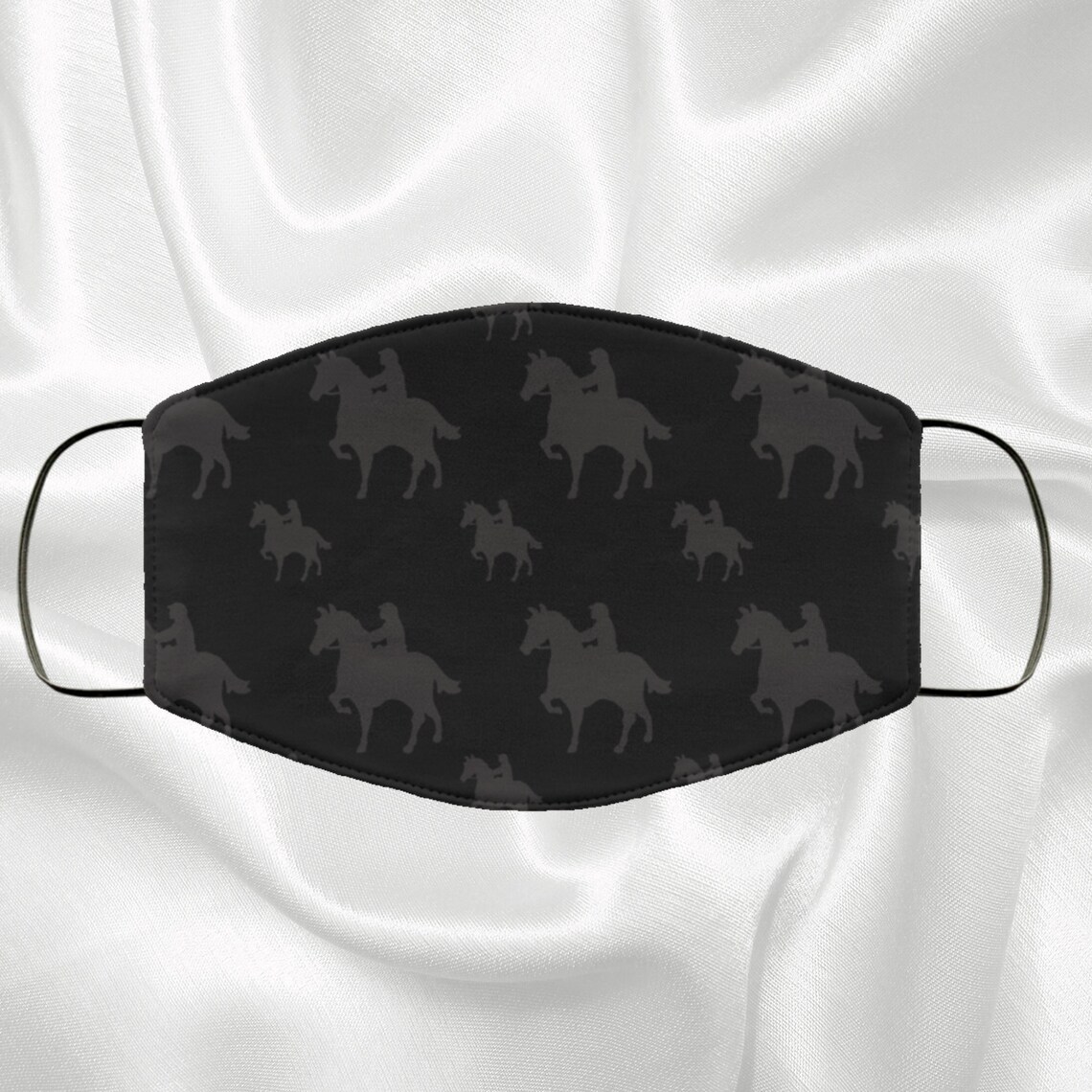 Horse Racing Face Mask Horse Racing Lovers Gift Idea Adult Etsy