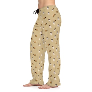 Saint Bernard Dog Pajama Pants: Customizable Loungewear Women and Men
