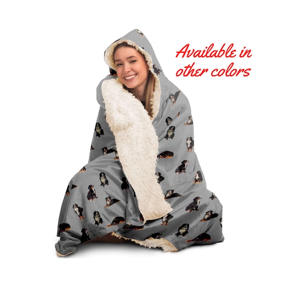 Bernese Mountain Dog Hooded Blanket Bernese Mountain Dog Hooded Blanket