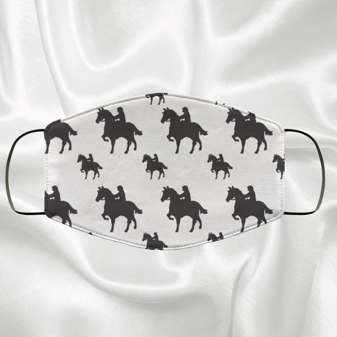 Horse Racing Face Mask Horse Racing Lovers Gift Idea Adult Etsy