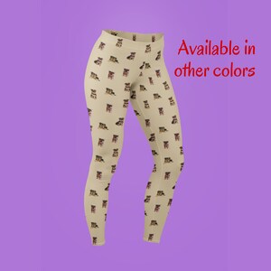 Purple Yorkie Leggings Purple Yorkie Leggings