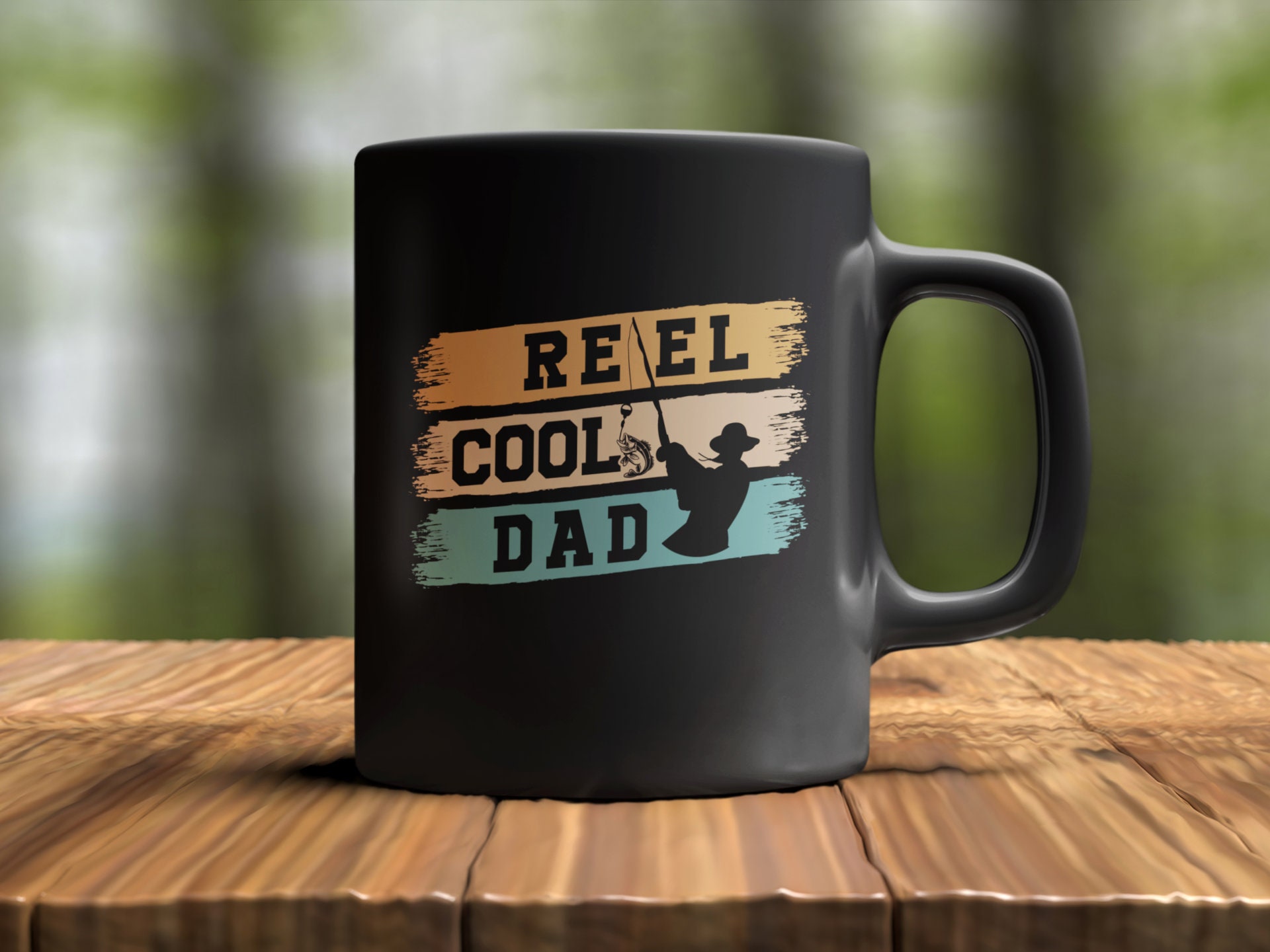 Men reel cool dad mug fishing daddy Father's day gift mugs-gift from kids  daughters sons for dad papa father in law grandad grandpa-funny fishing mug:  Gearbubble Campaign