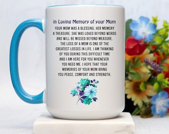 Memorial Mom Mug: Sympathy Gift, In Loving Memory, Personalized