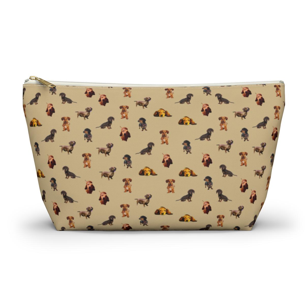 BLUPARK Kosmetiktasche Mit Dackel-Motiv – Retro-Design, Perfektes Geschenk Für Dackel-Liebhaberinnen, 23,5x17 Cm