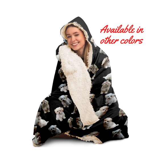 Maltese Hooded Blanket Maltese Hooded Blanket
