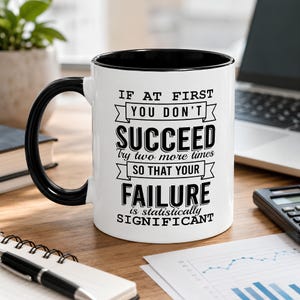 Taza divertida para científicos, Fracaso estadísticamente significativo, Regalo para investigadores en estadística
