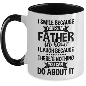 Tazza Con Scritta Umoristica Per Nonno – 'I Smile Because You're My Grampy...' 325 Ml, Ceramica, Stampa Fronte/retro