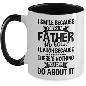 Tazza Con Scritta Umoristica Per Nonno – 'I Smile Because You're My Grampy...' 325 Ml, Ceramica, Stampa Fronte/retro