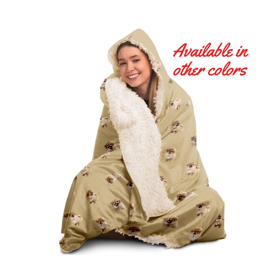 Pekingese Dogs Blanket Hoodie Hooded Blanket Pattern Hooded Blanket for Adults and Youth Sherpa Hood Blanket Microfiber Fleece Blanket Etsy