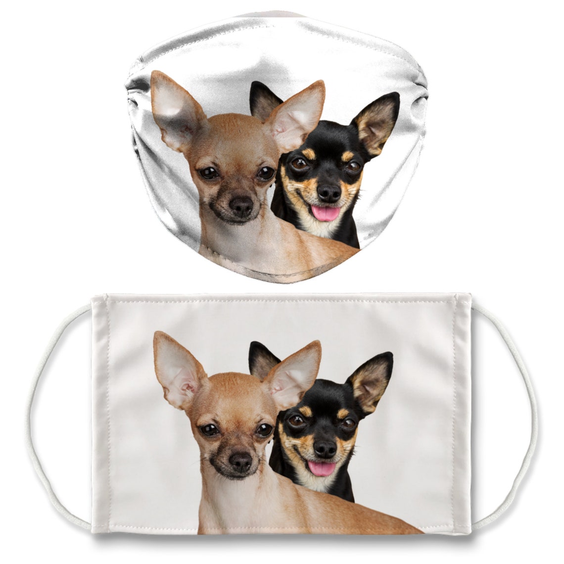 Chihuahua Face Mask Chihuahua Print Face Mask Chihuahua Mask | Etsy
