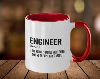 Rolig ingenjörsdefinition kaffemugg - Stolt gåva för ingenjörer