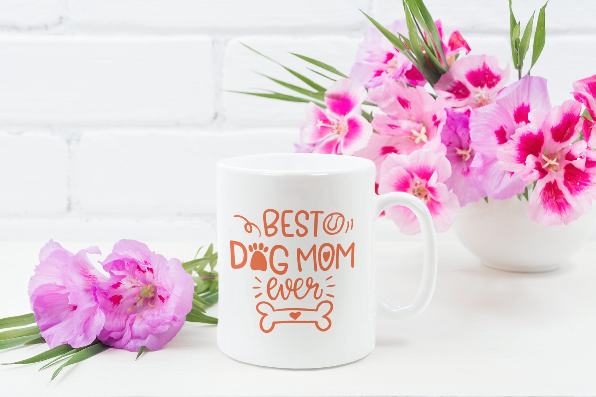 Dog Mom Funny Coffee Mug Best Dog Mom Ever Fur Mummy Gift Etsy
