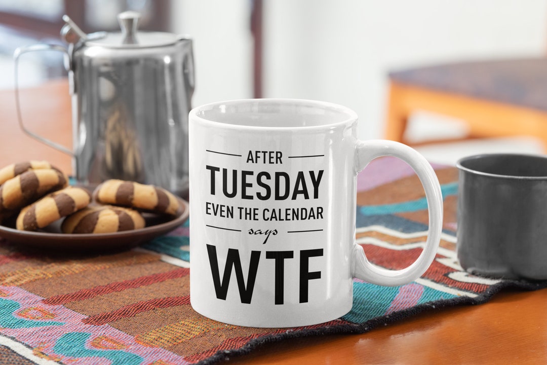 Experiencing Work at 14 WTF's per hour Coffee Mug Office Theme Cup Funny  Coworker Gift Ideas Gift for Her