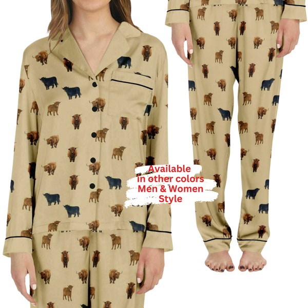 Cow Printed Pajama - Etsy