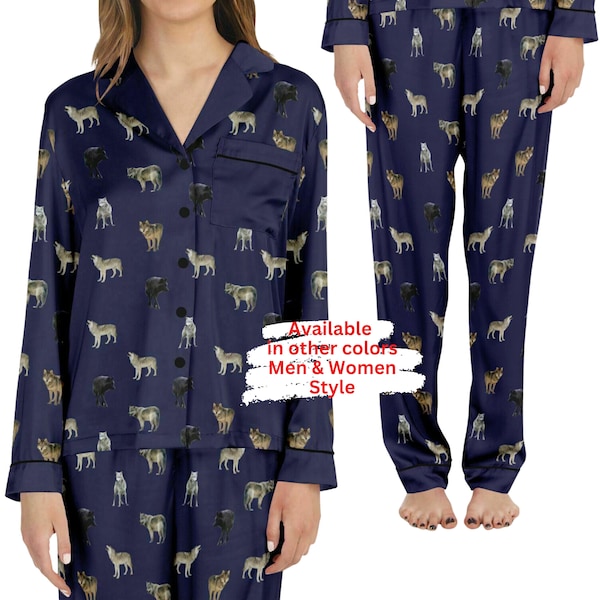 Wolf Pajamas for Women Etsy