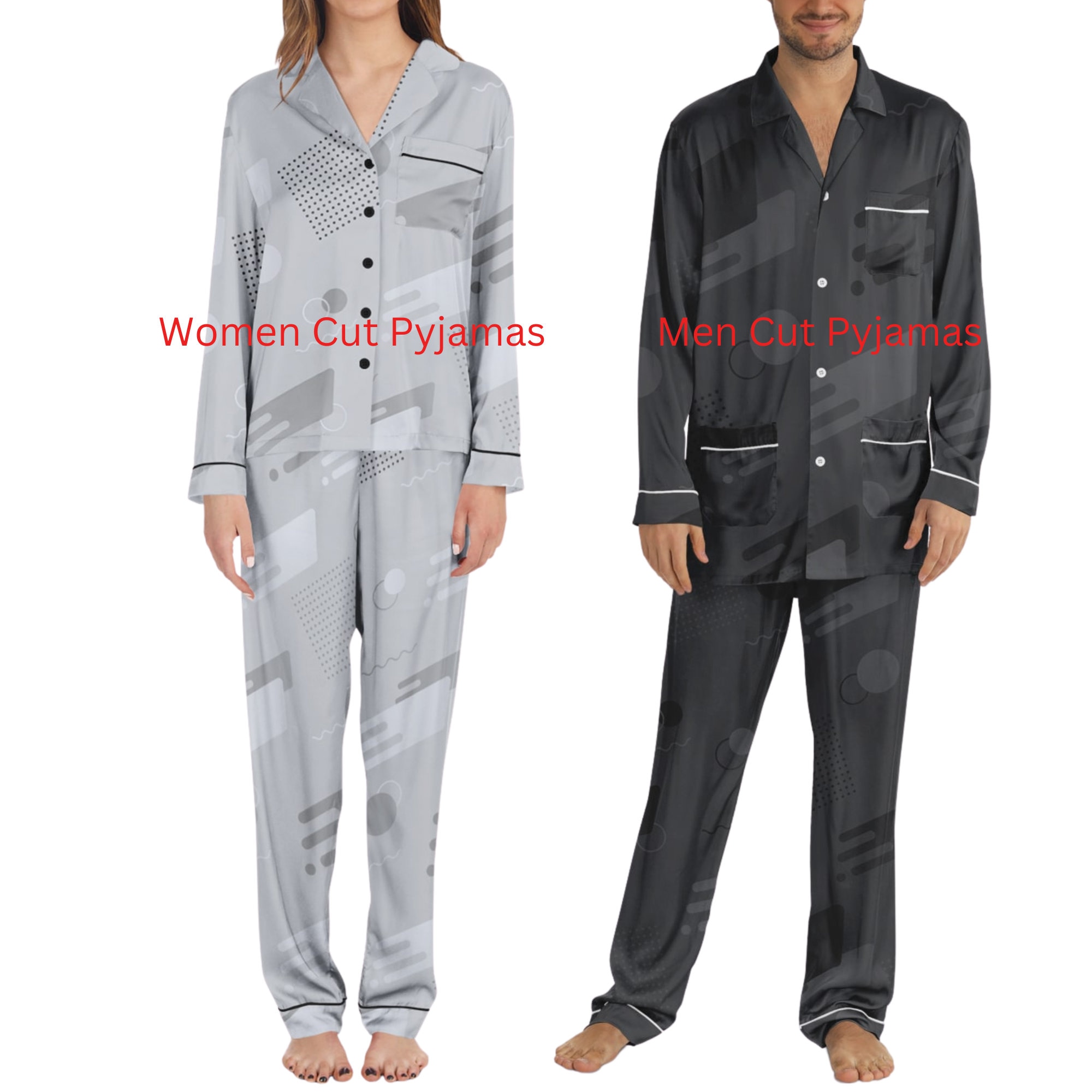 Golden Retriever Dog Pajama Set For Women And Men, Sleepwear Gift