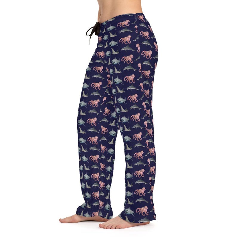 Pyjama Octopus Shark and Octopus Pajama Pants: Marine Life Loungewear Men and Women ...
