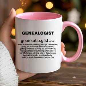 Genealogist Definition Coffee Mug - Funny Family History Gift