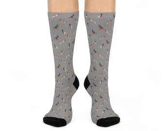 Malinois Dog Socks: Unisex Cozy Animal Crew Socks