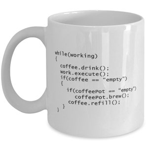 Programmer Coffee Mug - C++ Program, Nerd Humor Mug, Java Programming ...