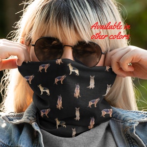 German Shepherd Neck Gaiter: UPF 50 Sun Protection Bandana