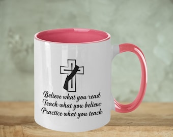 Deacon Ordination Coffee Mug: Christian Cross Gift