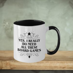 Funny Board Games Mug: Gamer Gift for Collectors