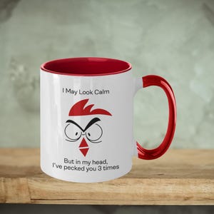 Funny Chicken Coffee Mug: Sarcastic Office Gag Gift