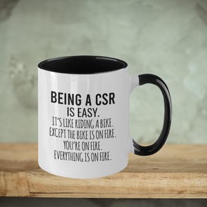 Funny CSR Mug: Call Center Life, Sarcastic Work Gift