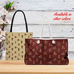 Labradoodle Dog Tote Bag, Weekender Bag, Aesthetic Tote Bag, Beach Bag Tote, Mom mother&#39;s day gift, Birthday gifts idea