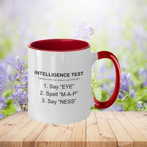 Lustige sarkastische spöttische Kaffeetasse - Eye Map Ness